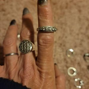 925 sterling silver,  Swarovski crystal ring